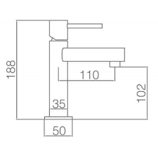 MITIGEUR MONOCOMMANDE EN ACIER BDK034-1