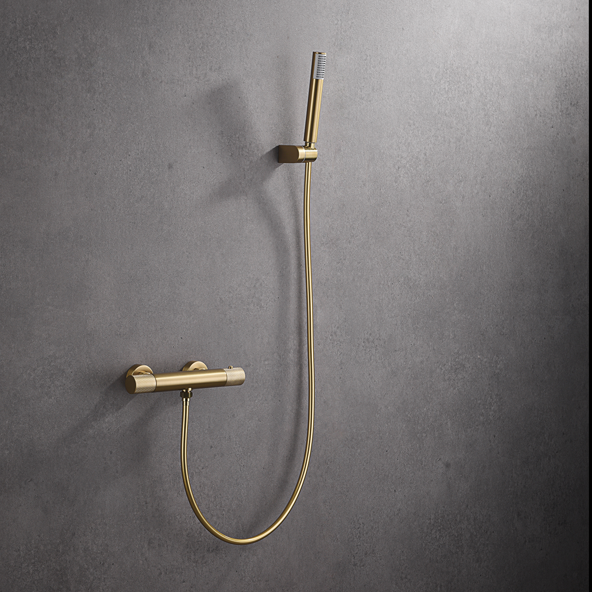 MITIGEUR DE DOUCHE THERMOSTATIQUE  OR BROSSE   BTD038-5OC
