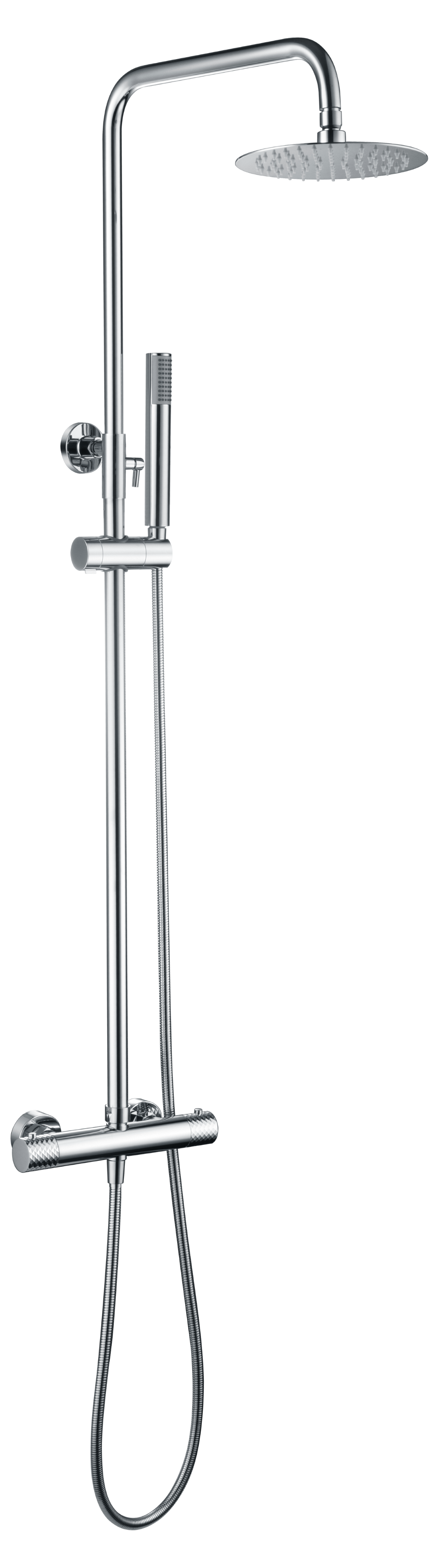 ENSEMBLE DE DOUCHE THERMOSTATIQUE CHROME BTG053