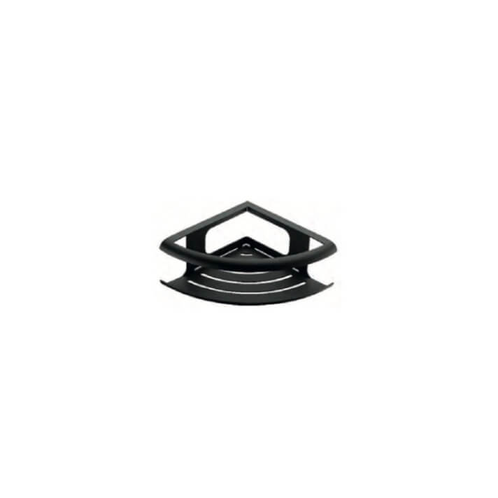 PORTE SAVON FRONTAL D'ANGLE 20X20 NOIR MAT ADH010/NG