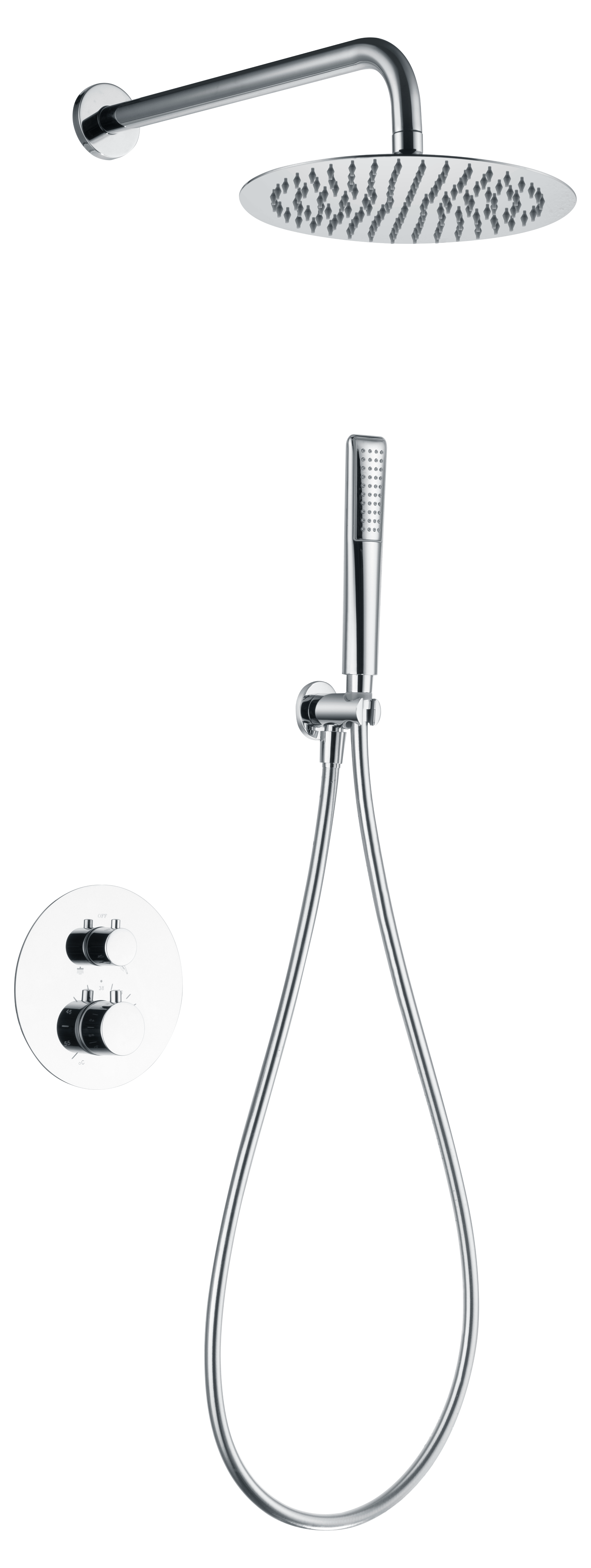 MITIGEUR ENCASTRE MONOCOMMANDE CHROME GLN047