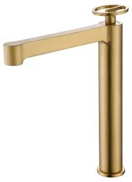 MITIGEUR MONOCOMMANDE BEC HAUT OR BROSSE BDC033-3OC