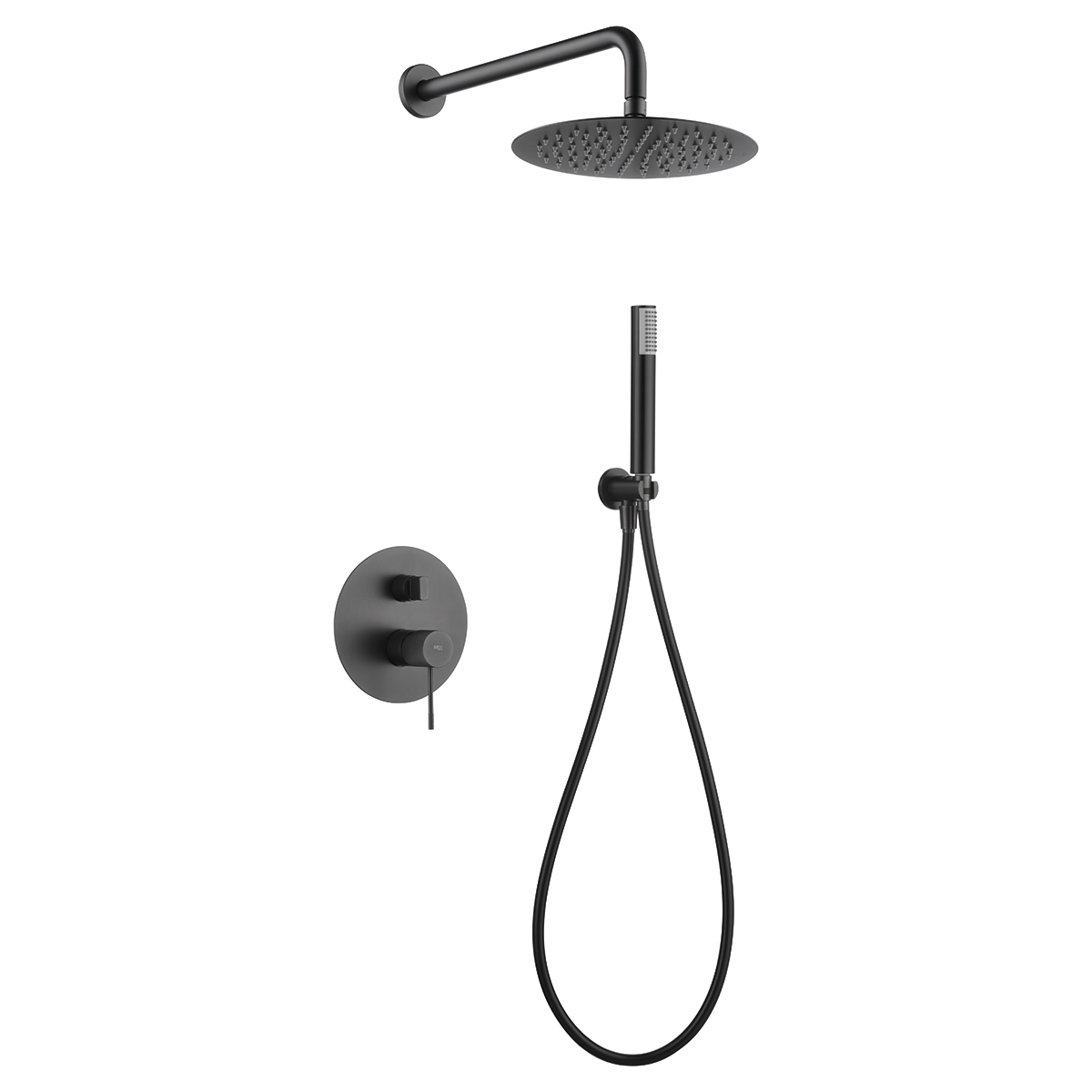 ENSEMBLE DE DOUCHE ENCASTRE BLACK GUN METAL GPD038/BGM
