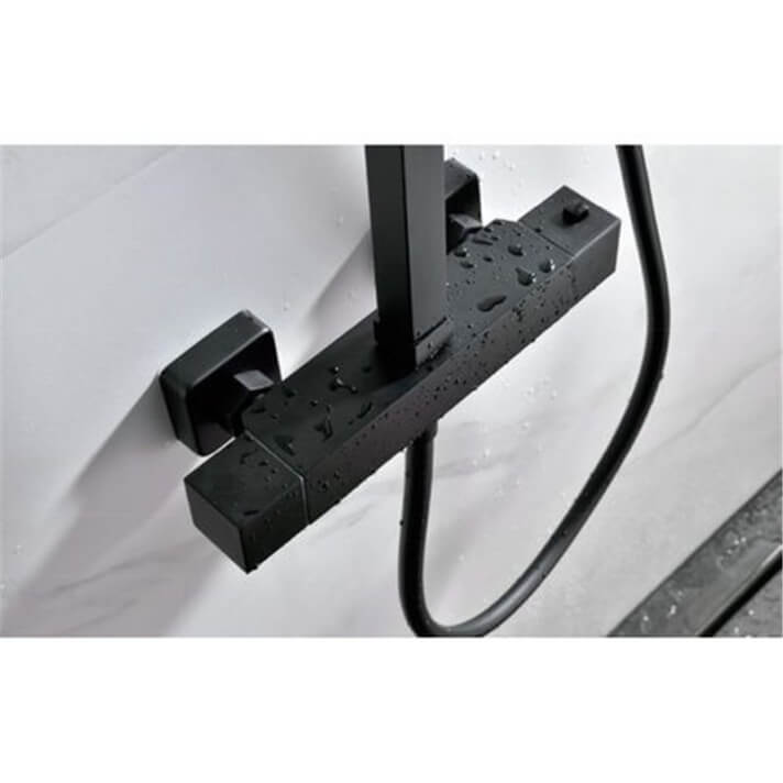 ENSEMBLE DE DOUCHE THERMOSTATIQUE NOIR MAT BTV013/NG