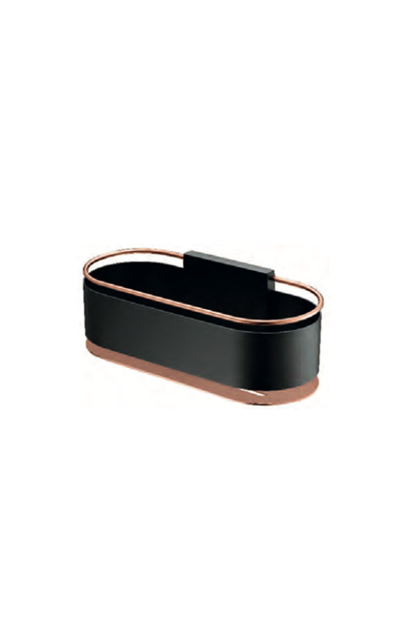 PORTE SAVON NOIR DORE ROSE ADN008/NOR