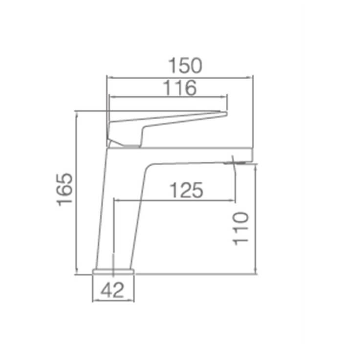 MITIGEUR MONOCOMMANDE NOIR MAT BDAR025-1NG