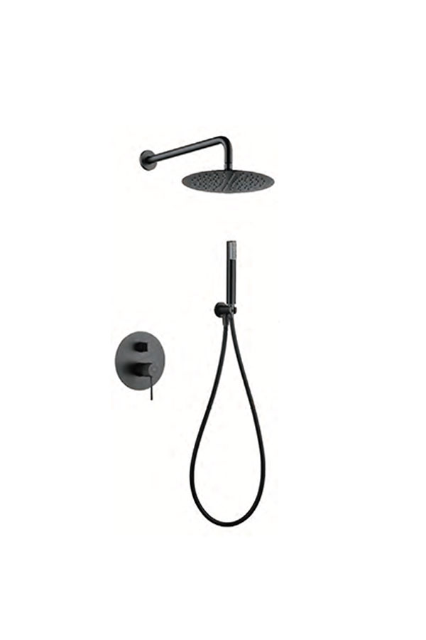 ENSEMBLE DE DOUCHE ENCASTRE BLACK GUN METAL GPD038/BGM