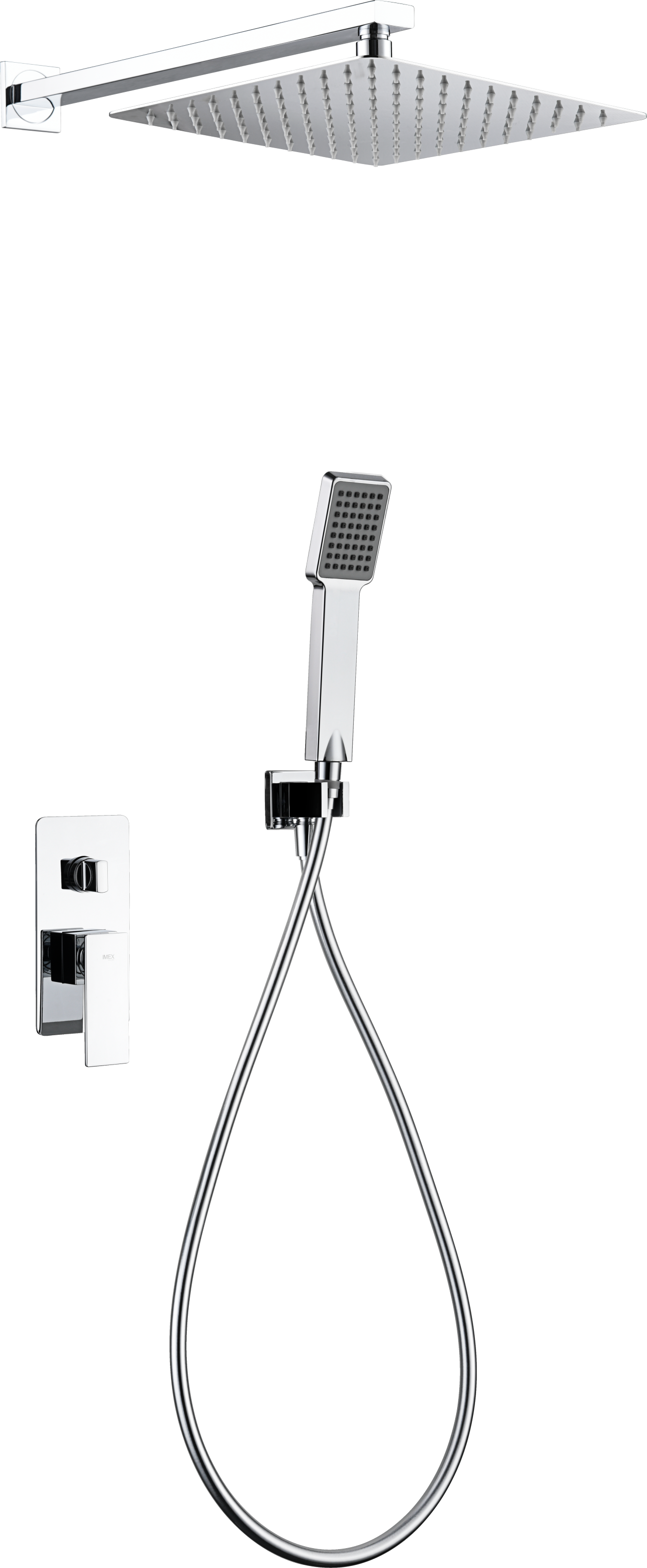 ENSEMBLE DE DOUCHE ENCASTRE CHROME GPP048