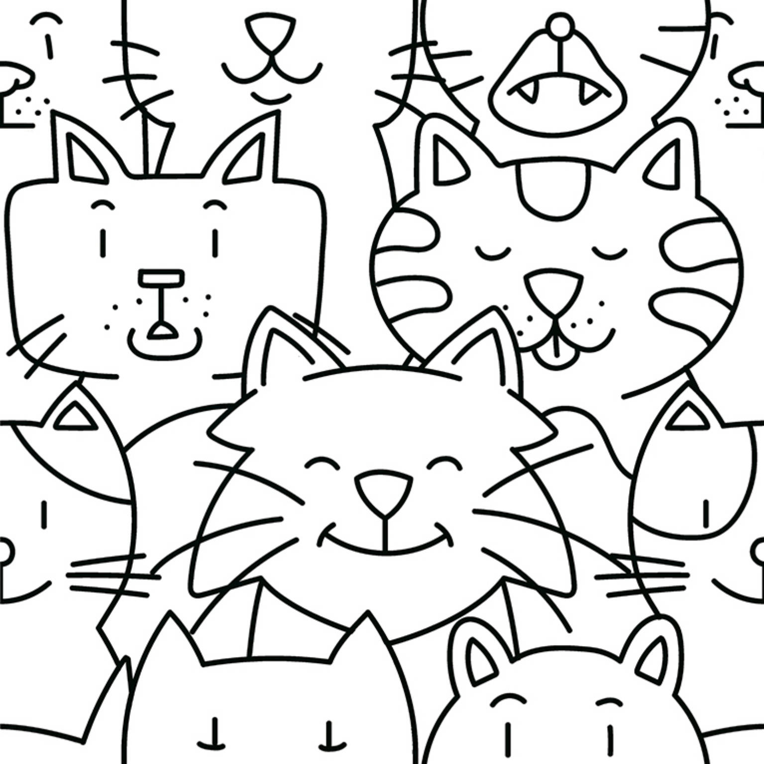OH MY CAT WHITE 25X25