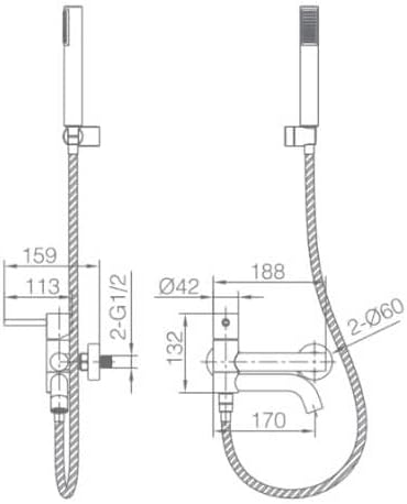 MITIGEUR BAIN/DOUCHE THERMOSTATIQUE OR ROSE BROSSE