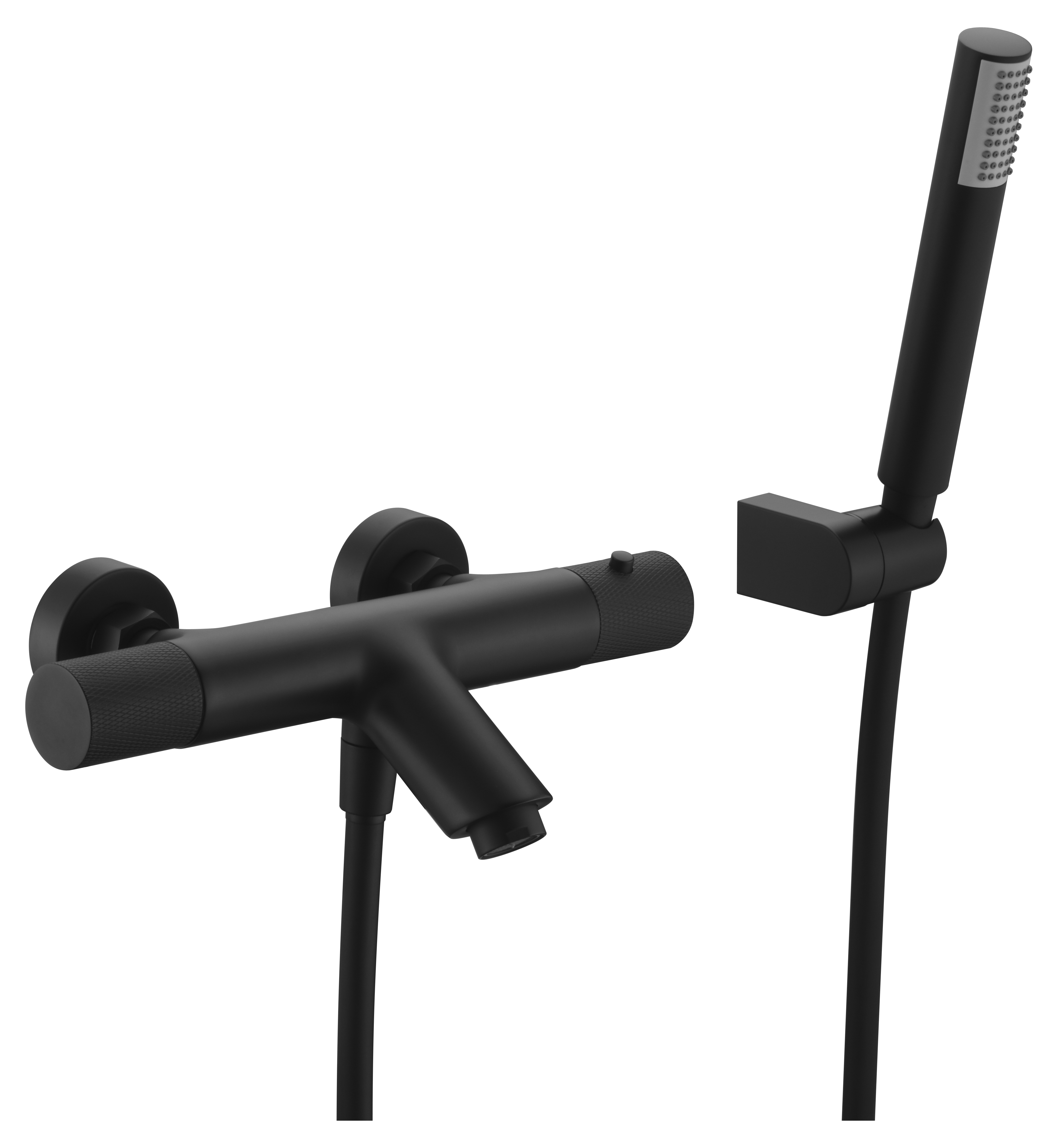 MELANGEUR THERMOSTATIQUE BAIN DOUCHE NOIR MAT BTD038-4NG
