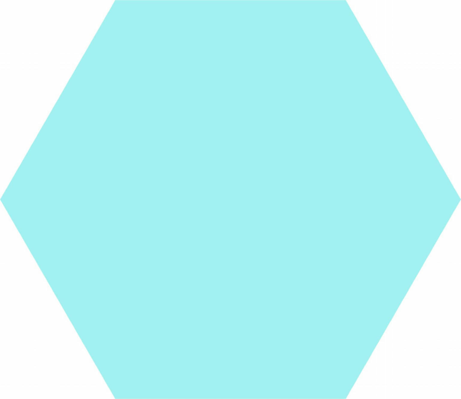 HEX BASIC AQUA 22x25