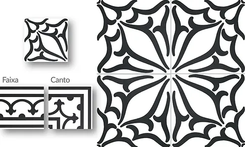 DECOR CLASSIC C NOIR 20X20