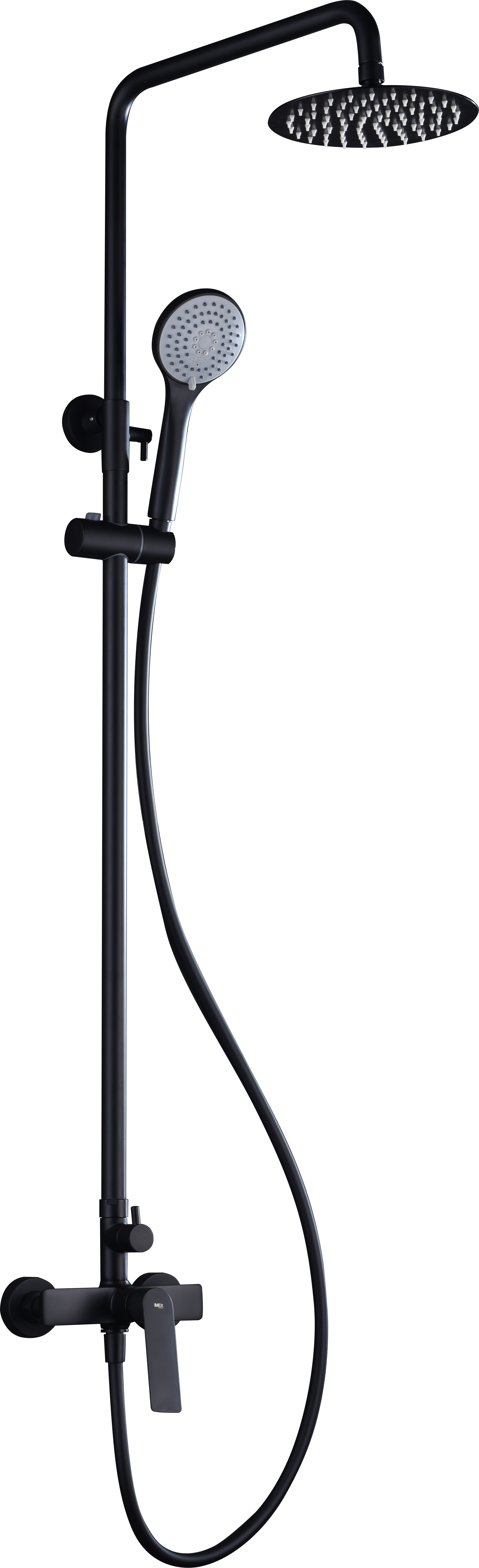 ENSEMBLE DE DOUCHE NOIR MAT  BDX023/NG