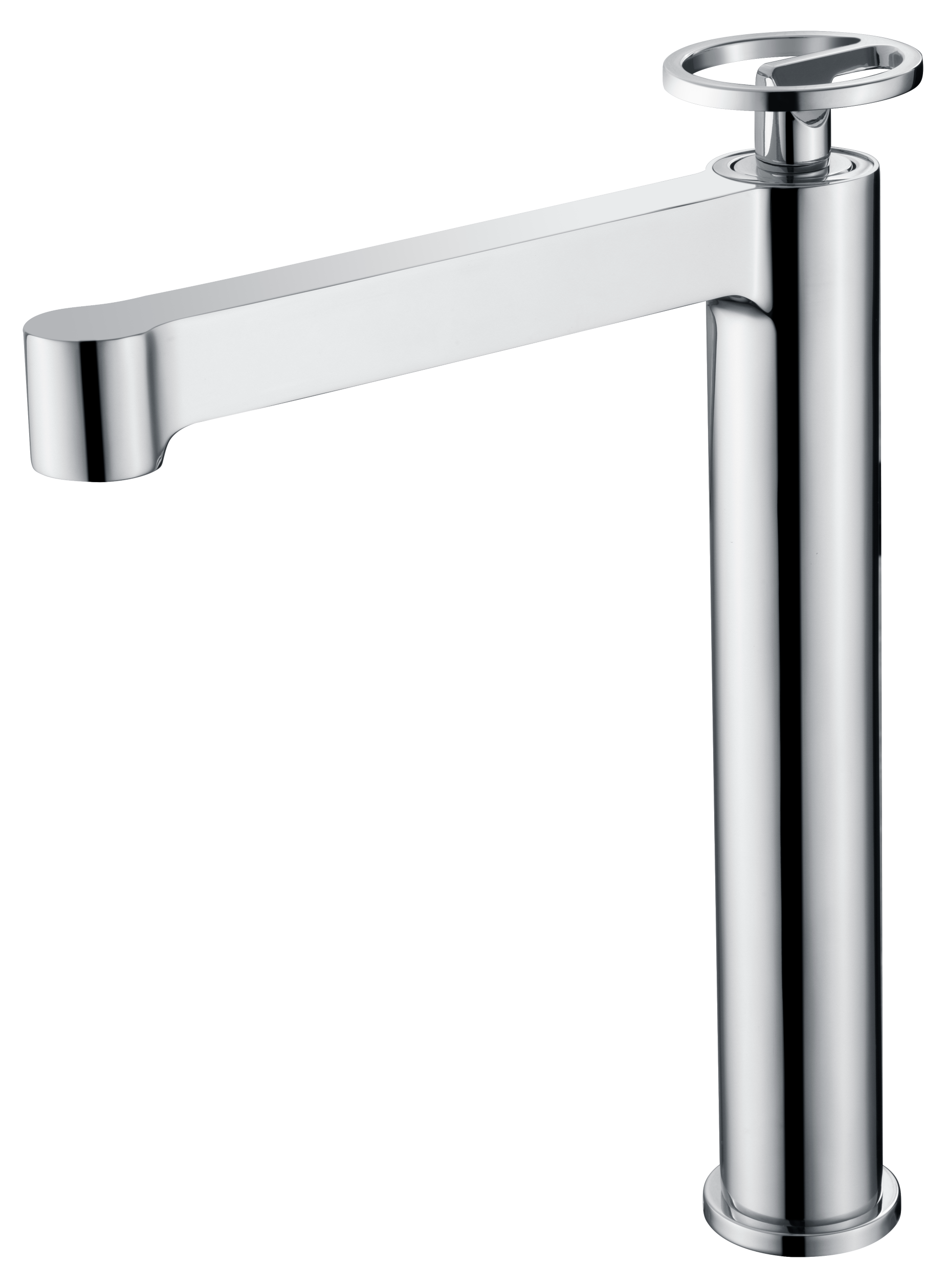 MITIGEUR MONOCOMMANDE LAVABO CHROME BEC HAUT BDC033-3