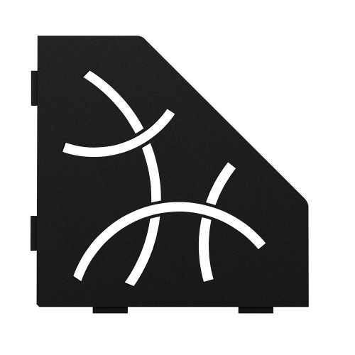 TABLETTE CURVE NOIR GRAPHITE