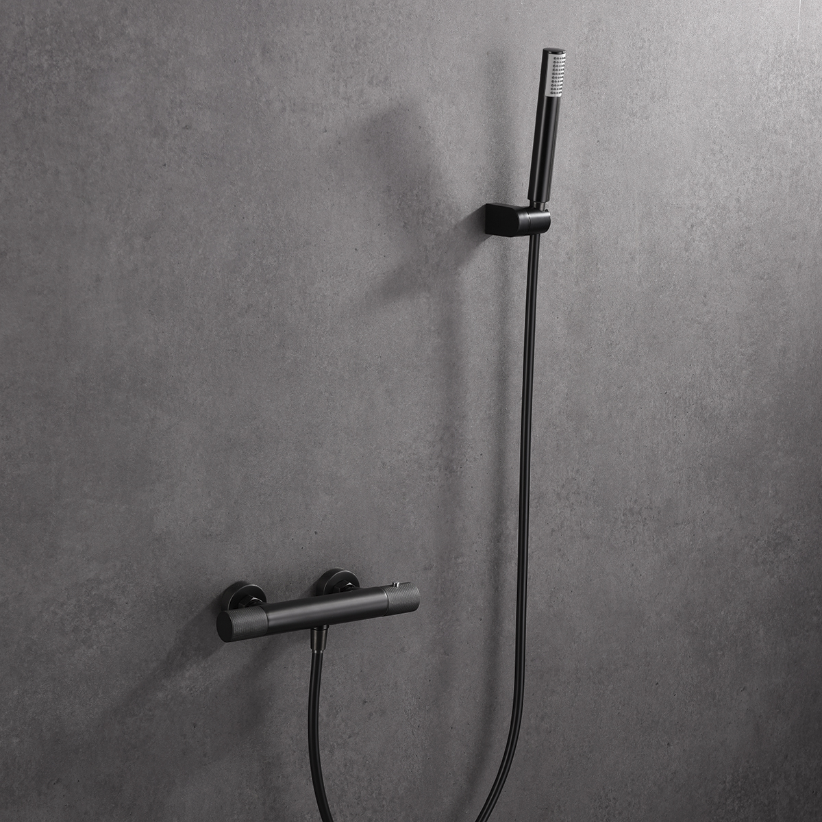 MITIGEUR THERMOSTATIQUE DOUCHE EN LAITON BLACK GUN METAL BTD038-5BGM