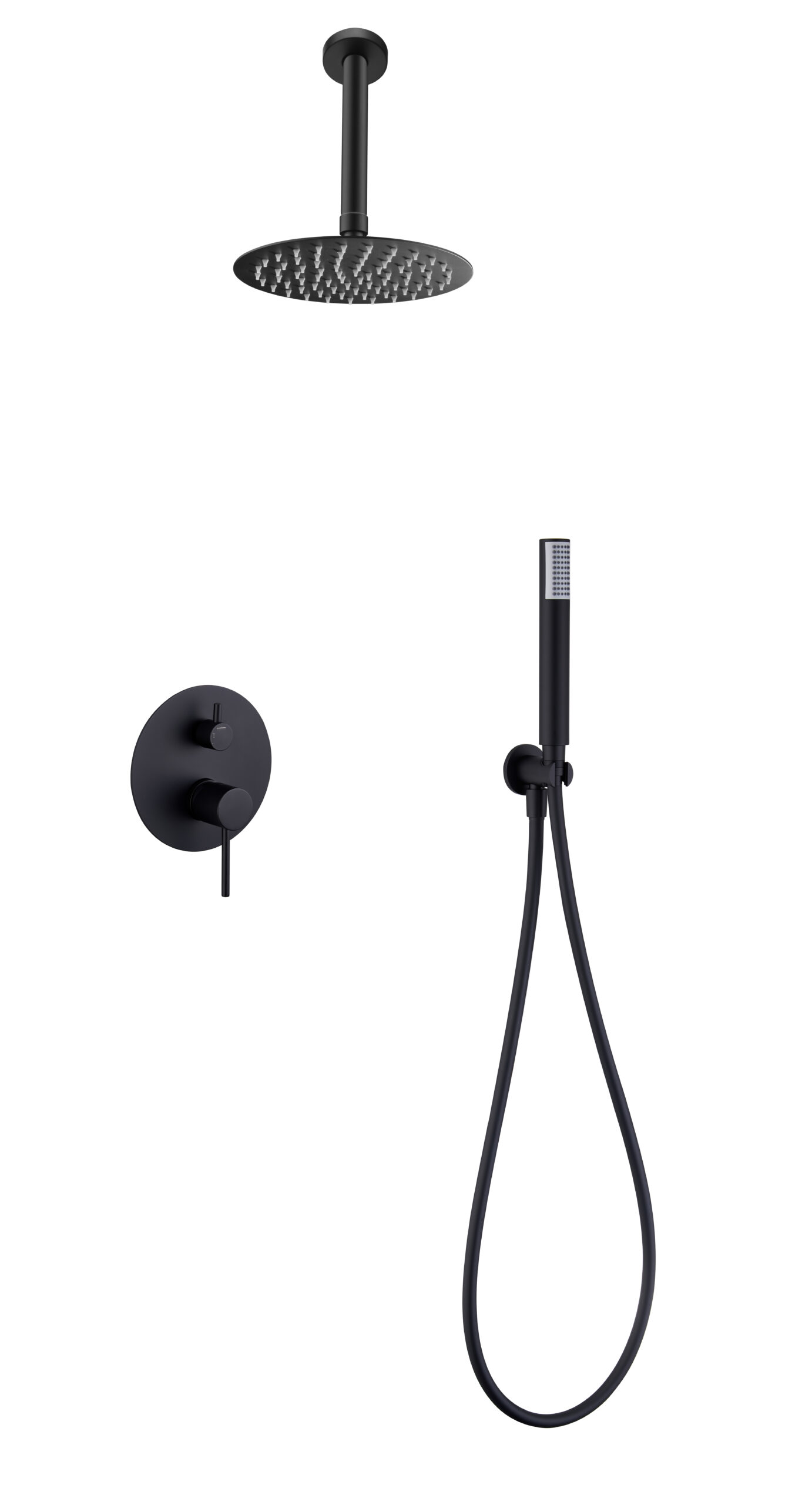 ENSEMBLE DE DOUCHE ENCASTRE NOIR MAT GPT039/NG