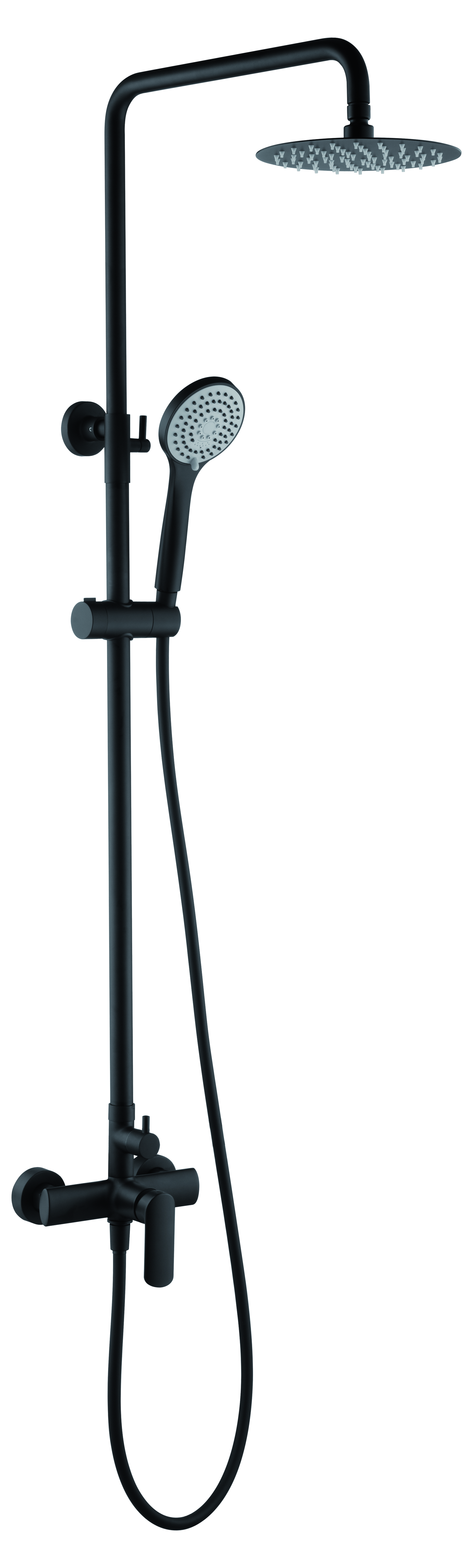 ENSEMBLE DE DOUCHE EN ACIER INOX NOIR MAT BDG040/NG