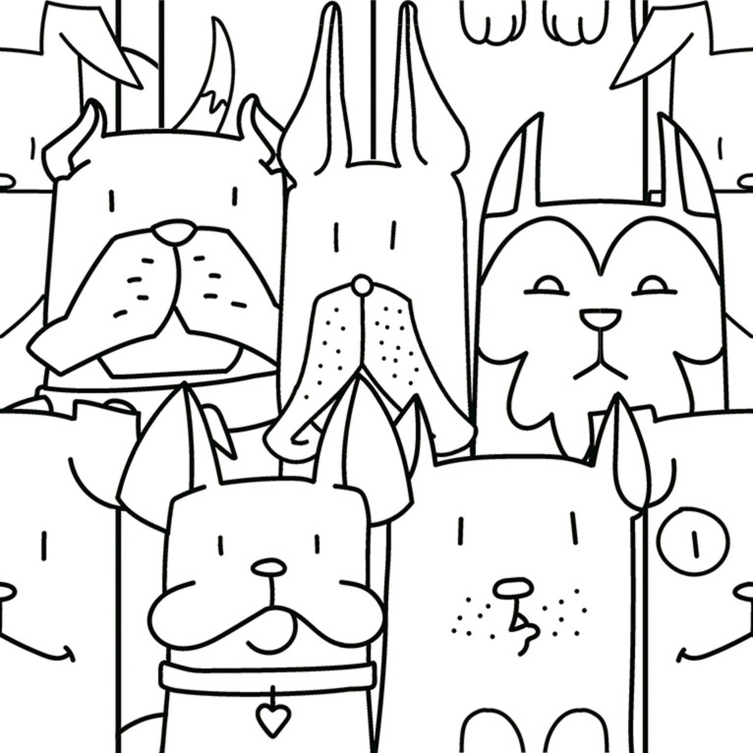 OH MY DOG WHITE 25x25