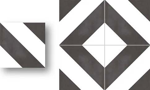 DECOR DIAGO NOIR 20X20