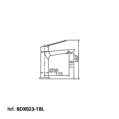 MITIGEUR MONOCOMMANDE BLANC MAT BDX023-1BL