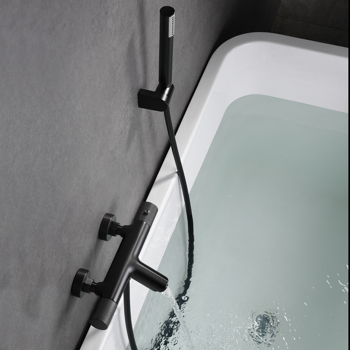 MITIGEUR THERMOSTATIQUE BAIN/DOUCHE EN LAITON BLACK GUN METAL BTD038-4BGM