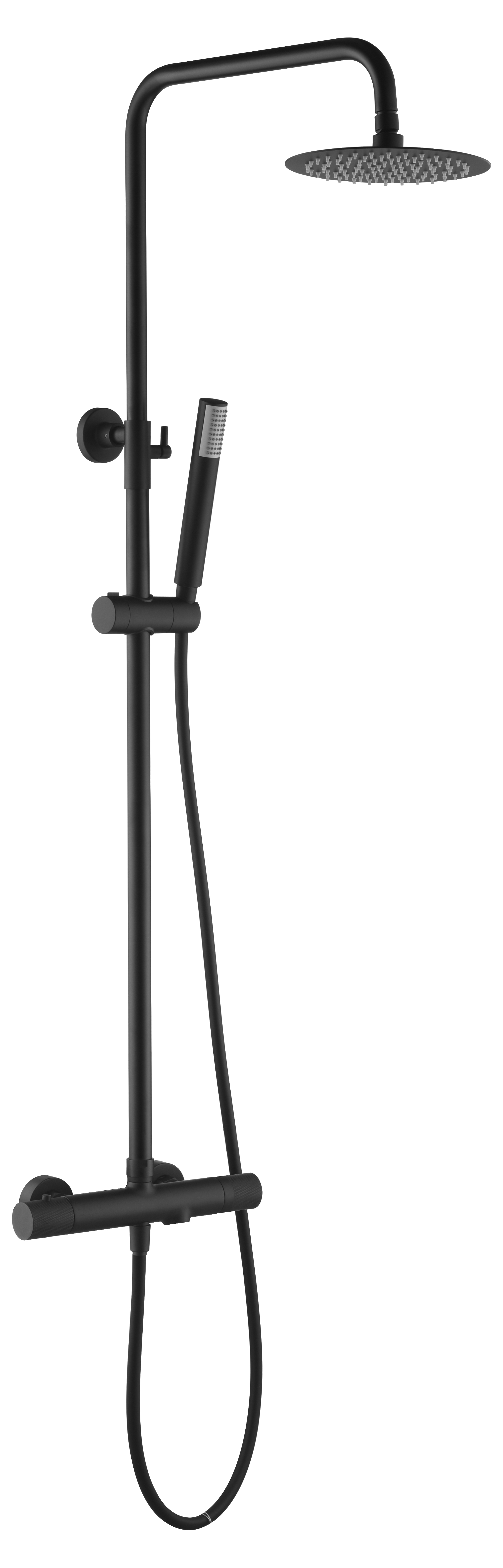 ENSEMBLE DE BAIGNOIRE DOUCHE THERMOSTATIQUE NOIR MAT BTD038-B/NG