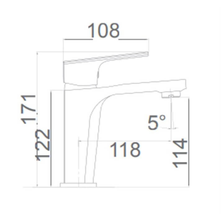 MITIGEUR MONOCOMMANDE CHROME BDI017-1