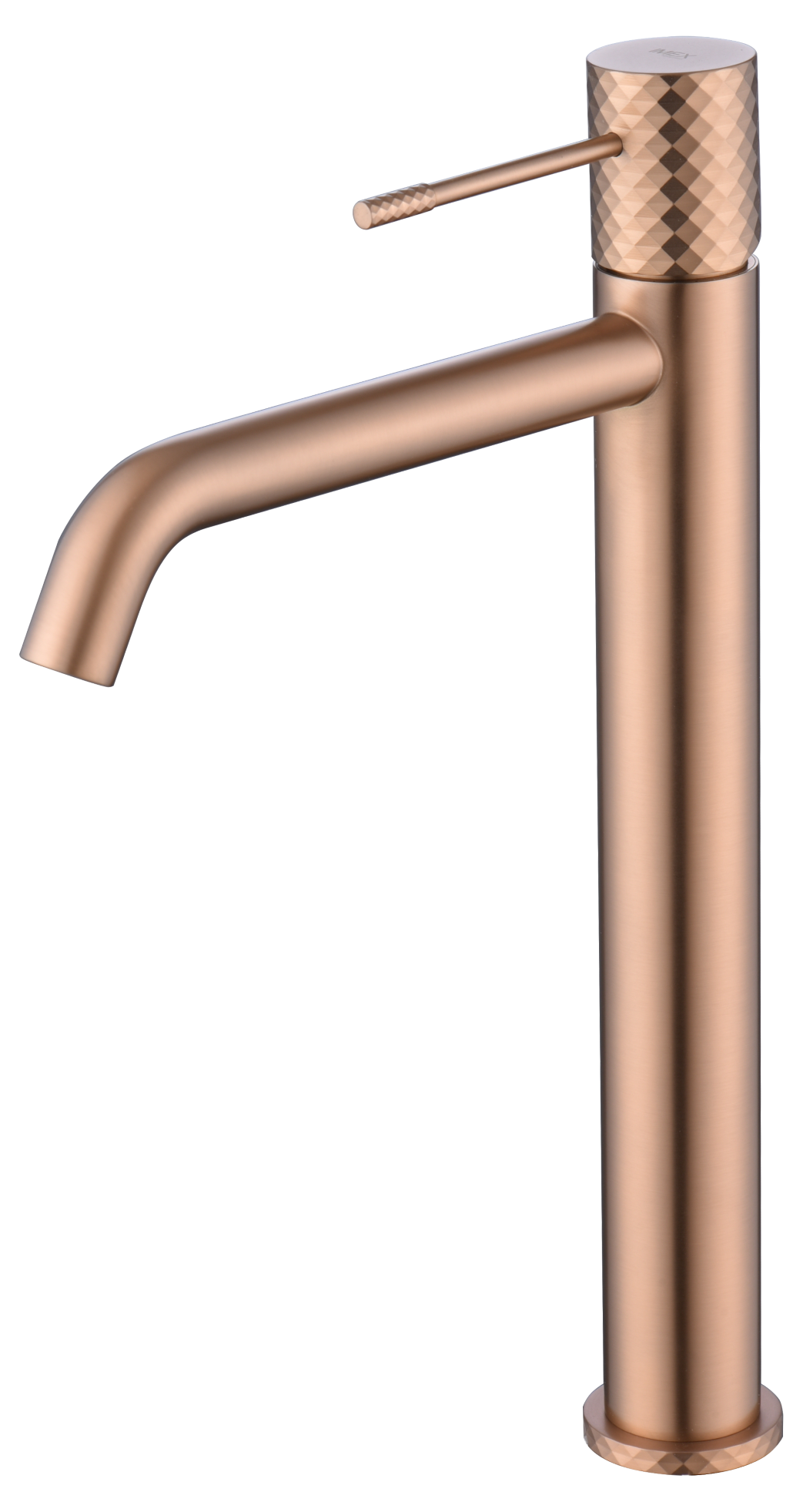 MITIGEUR MONOCOMMANDE BEC HAUT OR ROSE BROSSE BDG053-3ORC