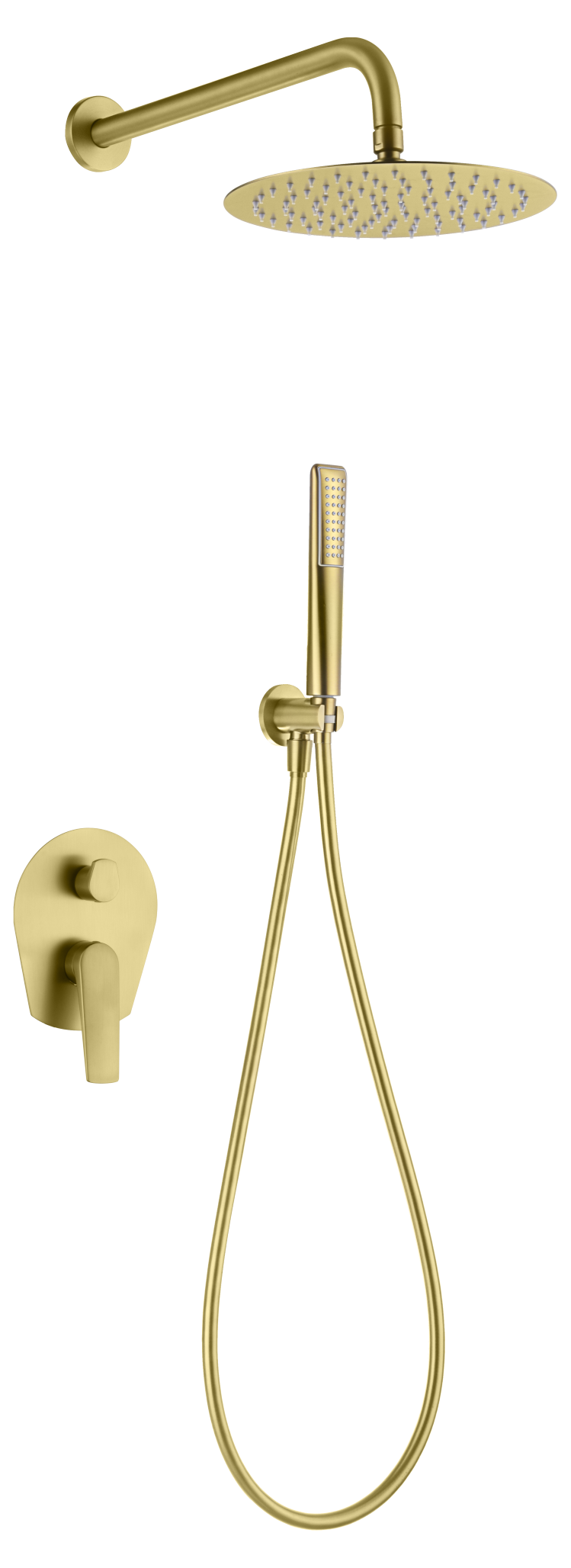 ENSEMBLE DE DOUCHE ENCASTRE OR BROSSE GPD055/OC