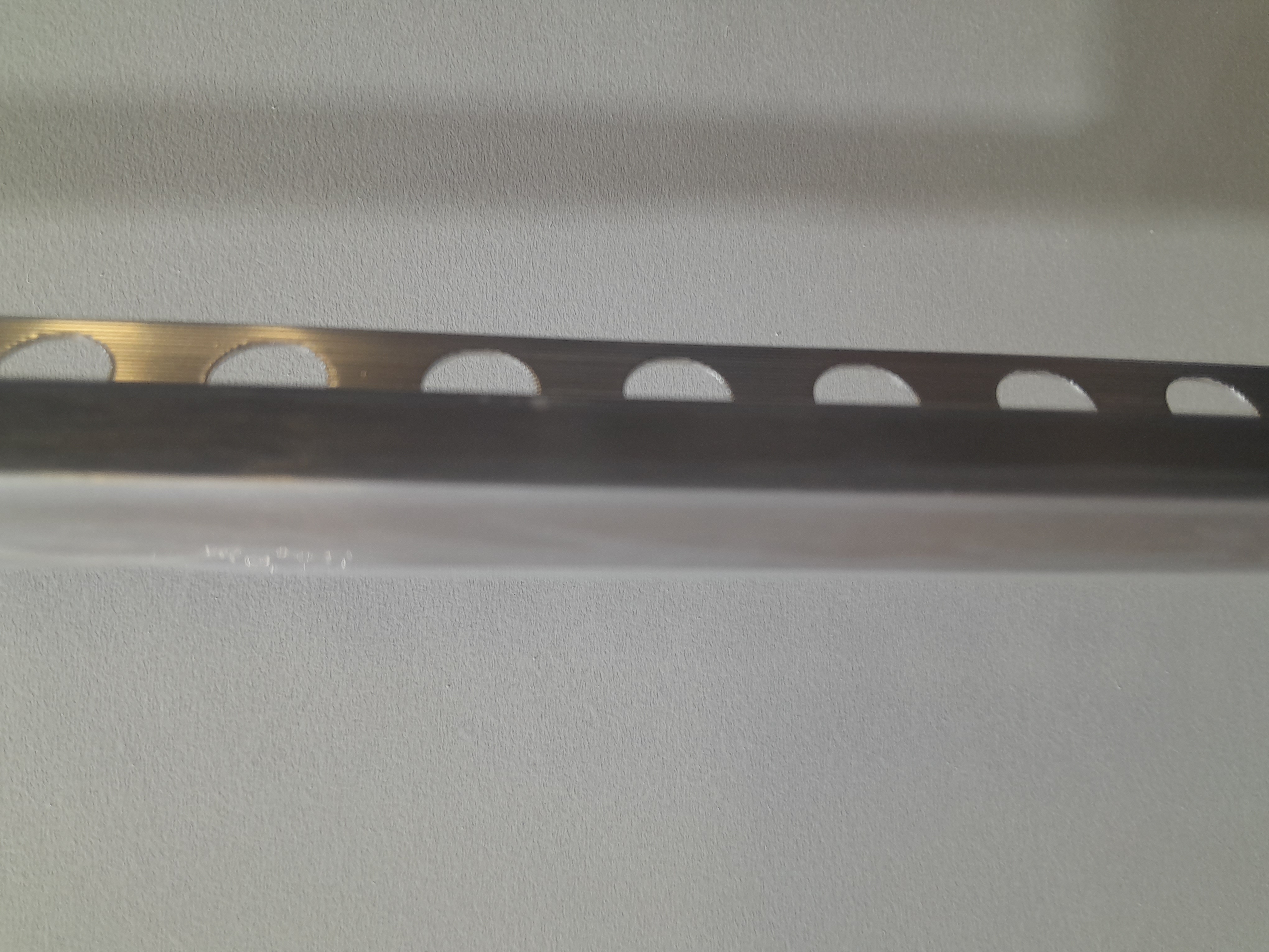 BAGUETTE DE FINITION CARRE ALU COULEUR ALU BROSSE 12 MM
