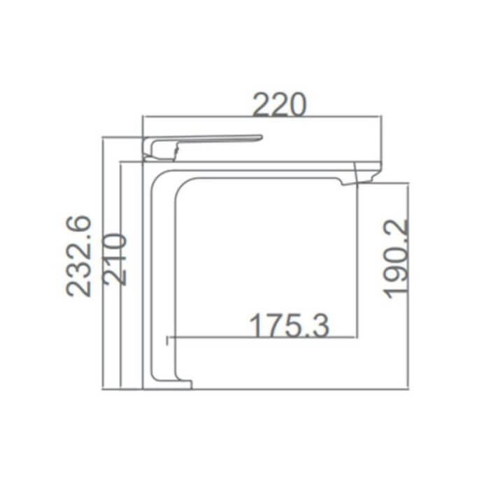 MITIGEUR MONOCOMMANDE BEC HAUT NOIR MAT BDF016-3NG