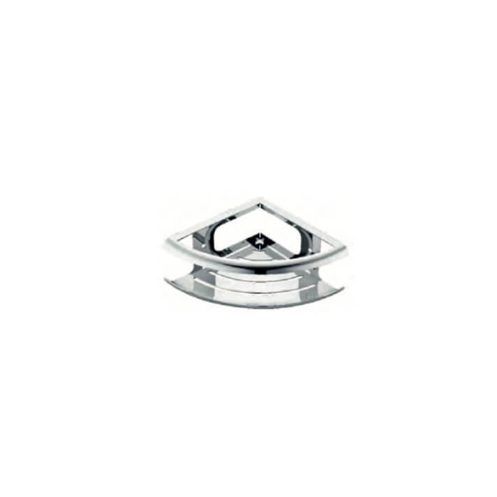 PORTE SAVON FRONTAL D'ANGLE 20X20 CHROME ADH010