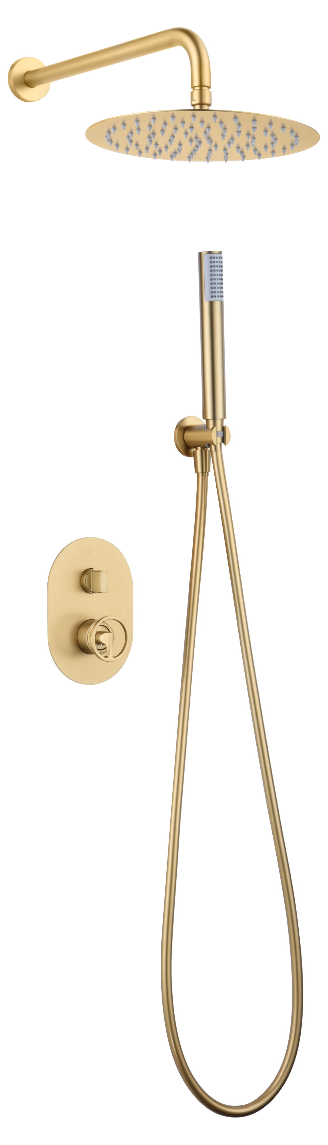 ENSEMBLE DE DOUCHE ENCASTRE OR BROSSE GPC033/OC