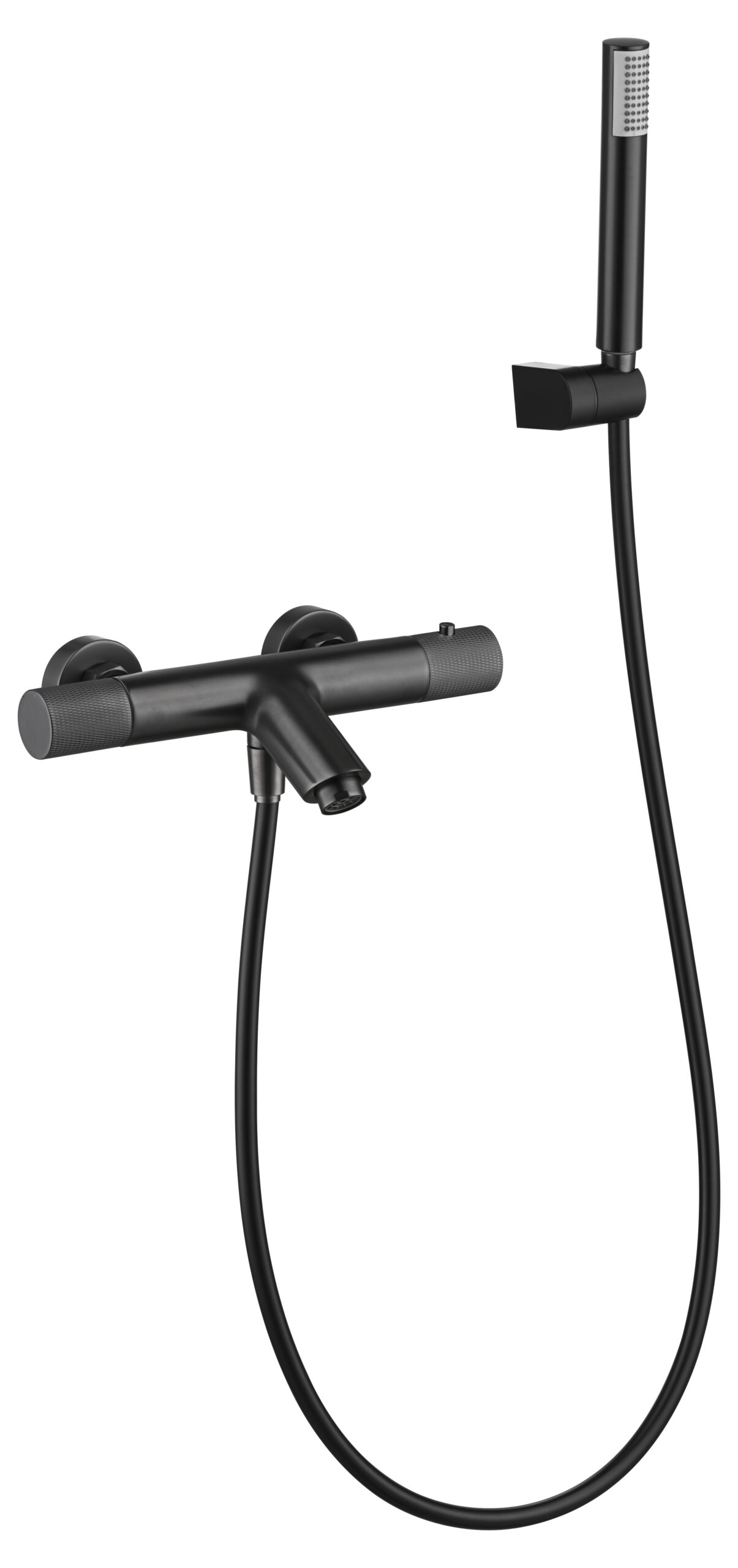 MITIGEUR BAIN/DOUCHE MONOCOMMANDE THERMOSTATIQUE  BLACK GUN METAL BTD038-4BGM