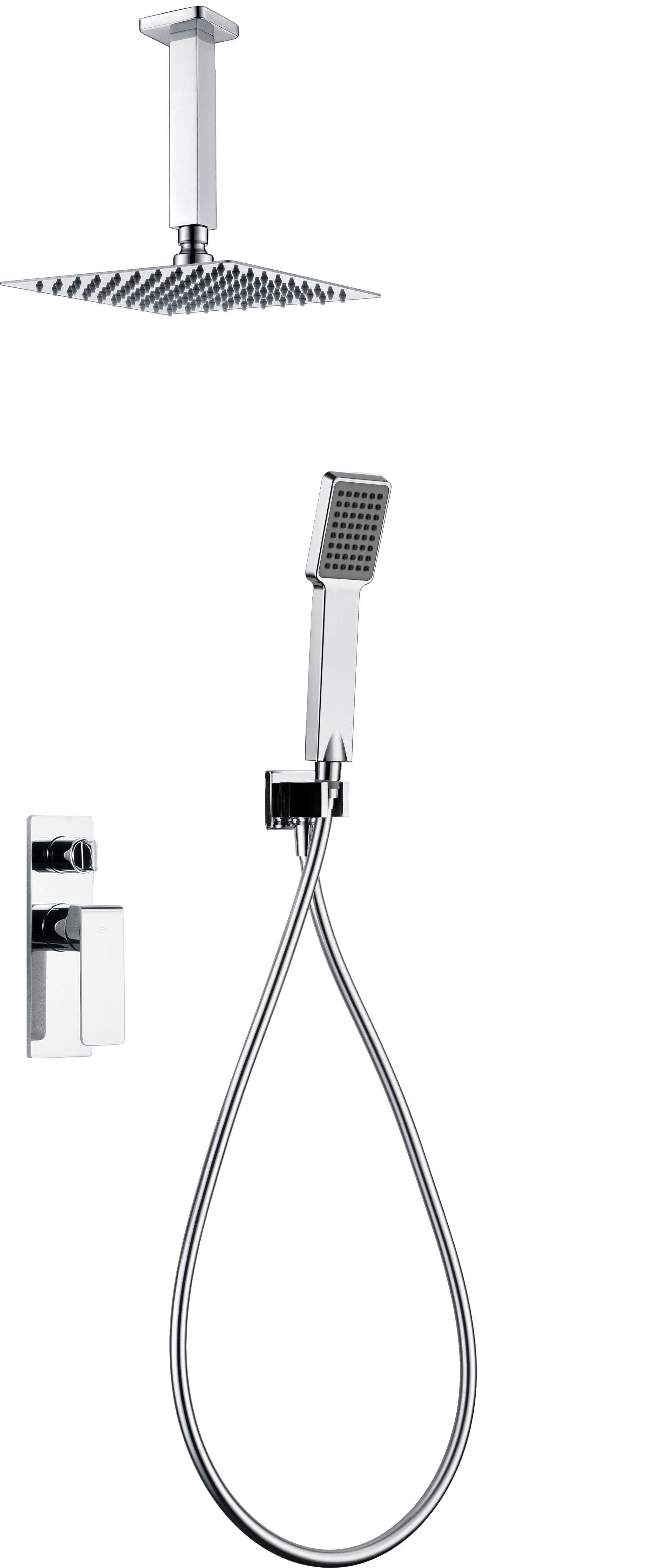 ENSEMBLE DE DOUCHE ENCASTRE CHROME GPN058