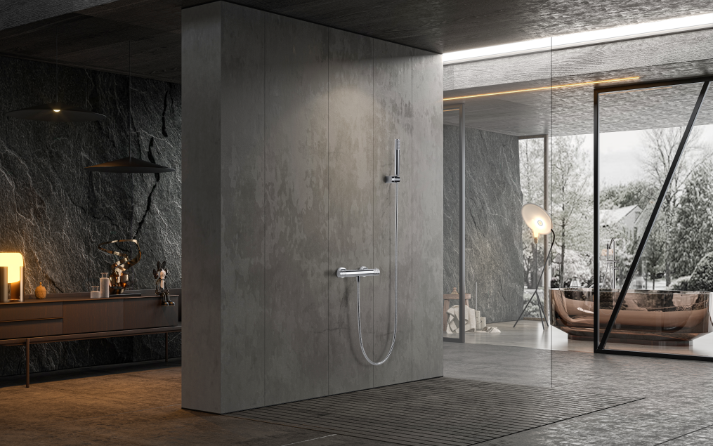 MITIGEUR DE DOUCHE THERMOSTATIQUE MONOCOMMANDE CHROME BTG053-5
