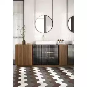 GEOMETRY BRICK IVORY GLOSS 6X25