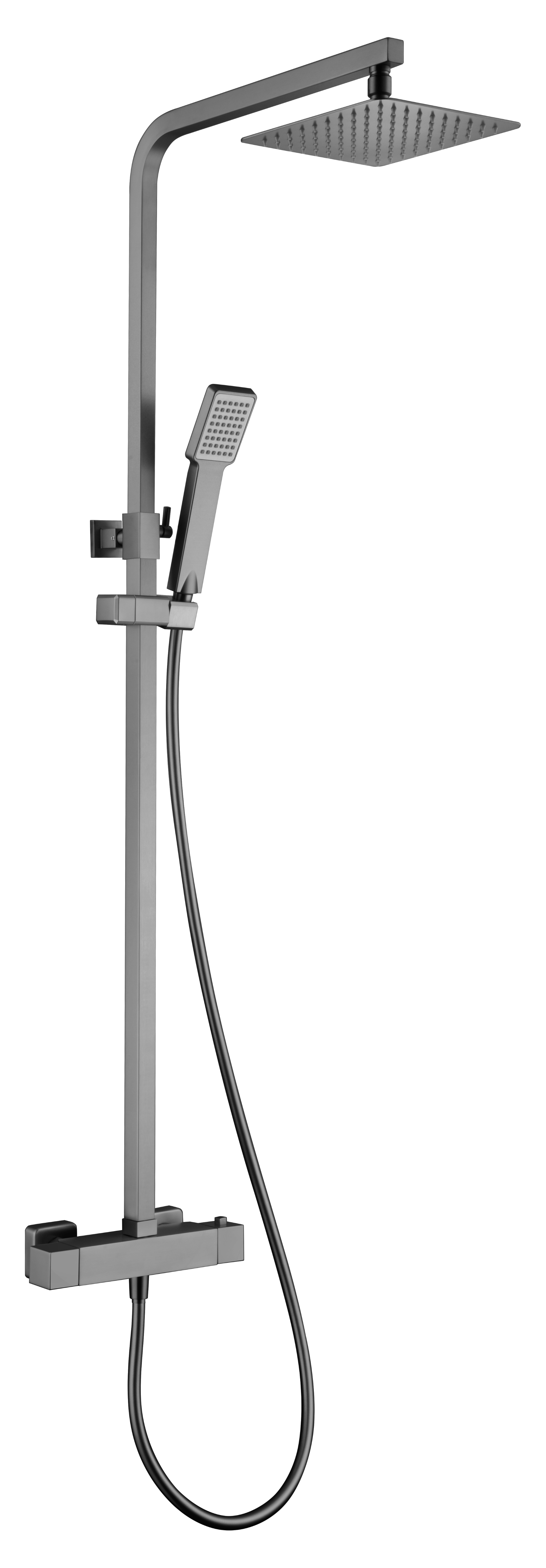 ENSEMBLE DE DOUCHE THERMOSTATIQUE BLACK GUN METAL BTV013/BGM