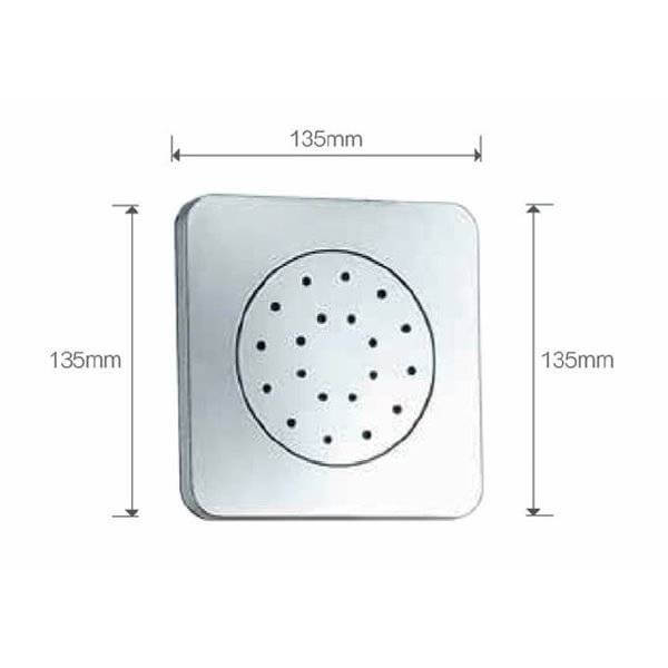 ENSEMBLE DE DOUCHE ENCASTRE CHROME GPE008