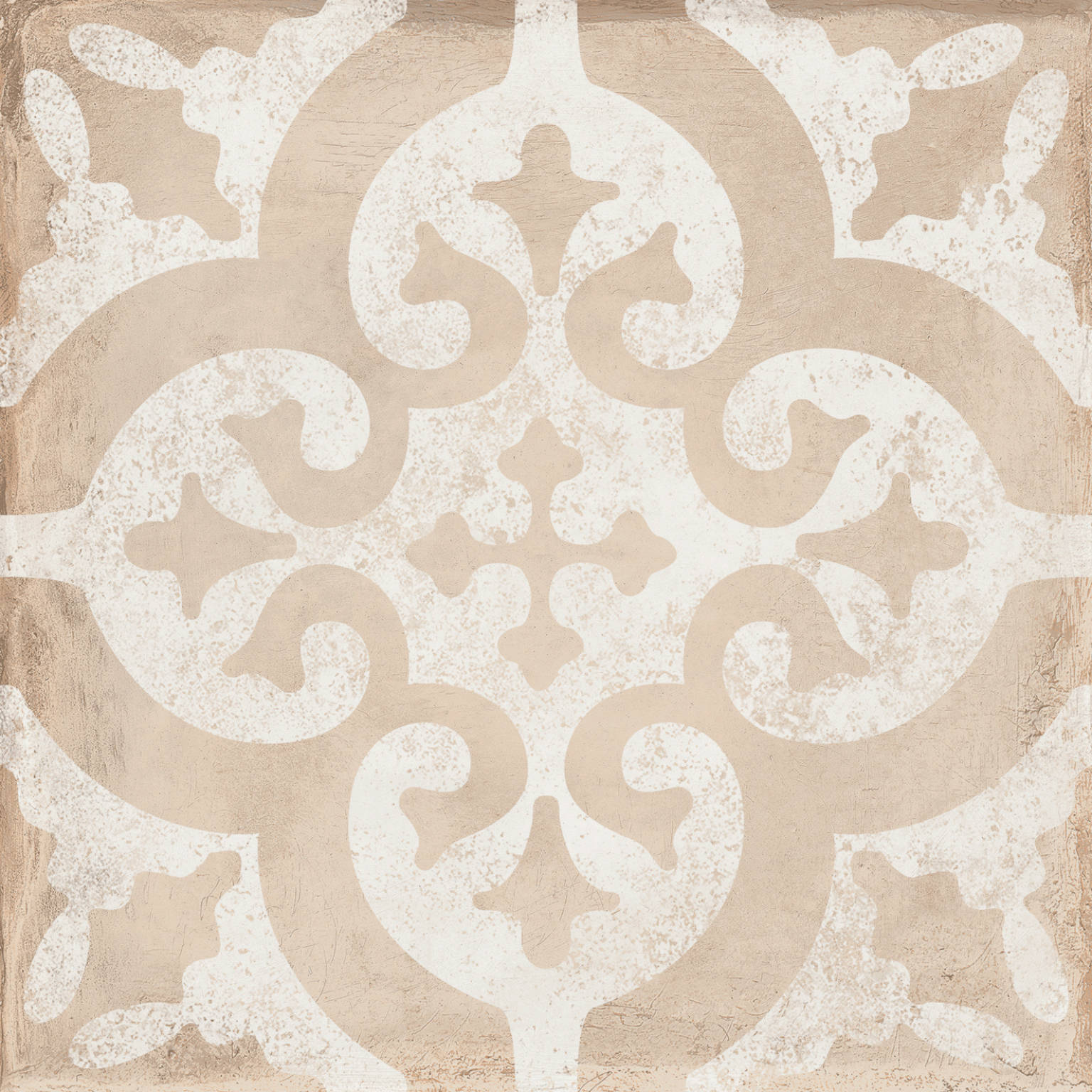 TRIANA FLOR BEIGE 25X25