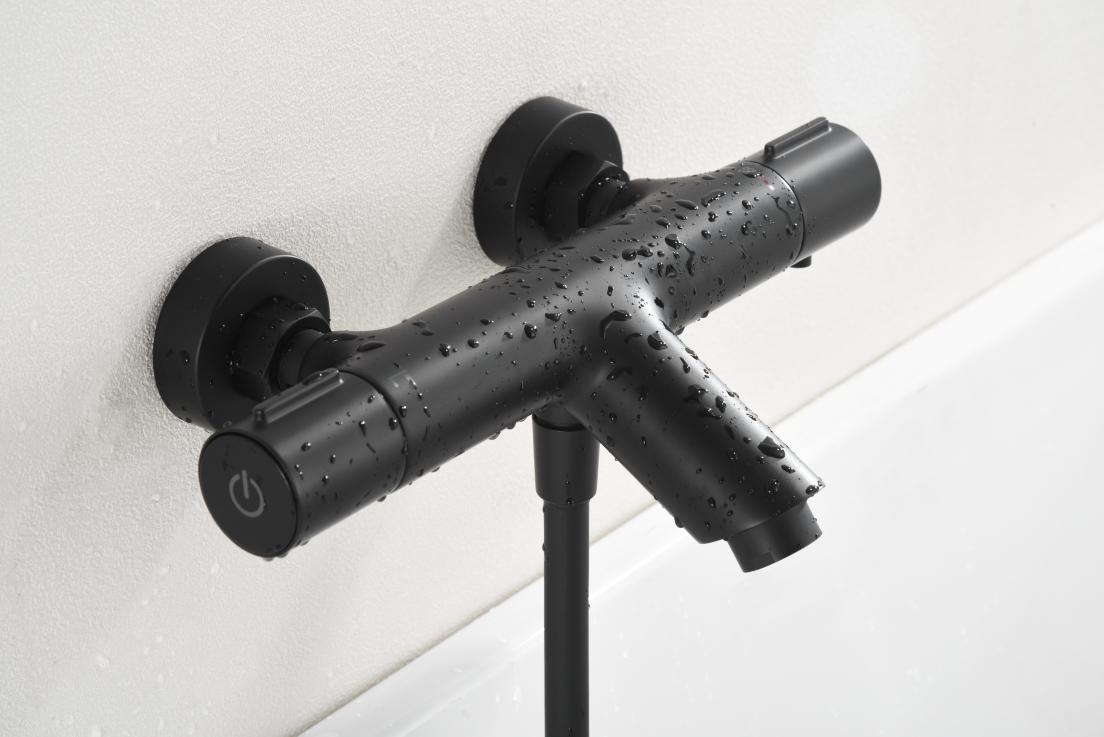 MITIGEUR DE BAIN/DOUCHE THERMOSTATIQUE NOIR MAT BTK017-4ECO/NG