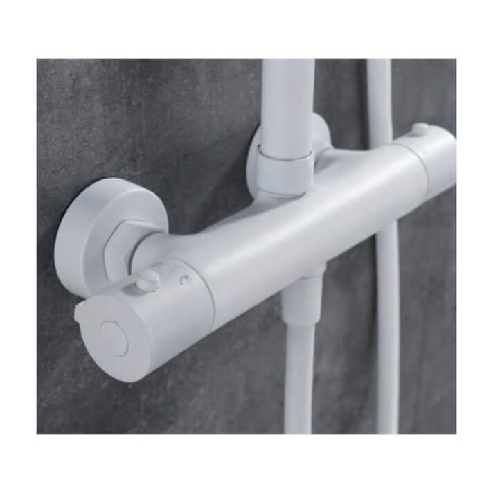 ENSEMBLE DE DOUCHE THERMOSTATIQUE BLANC MAT BTK017/BL
