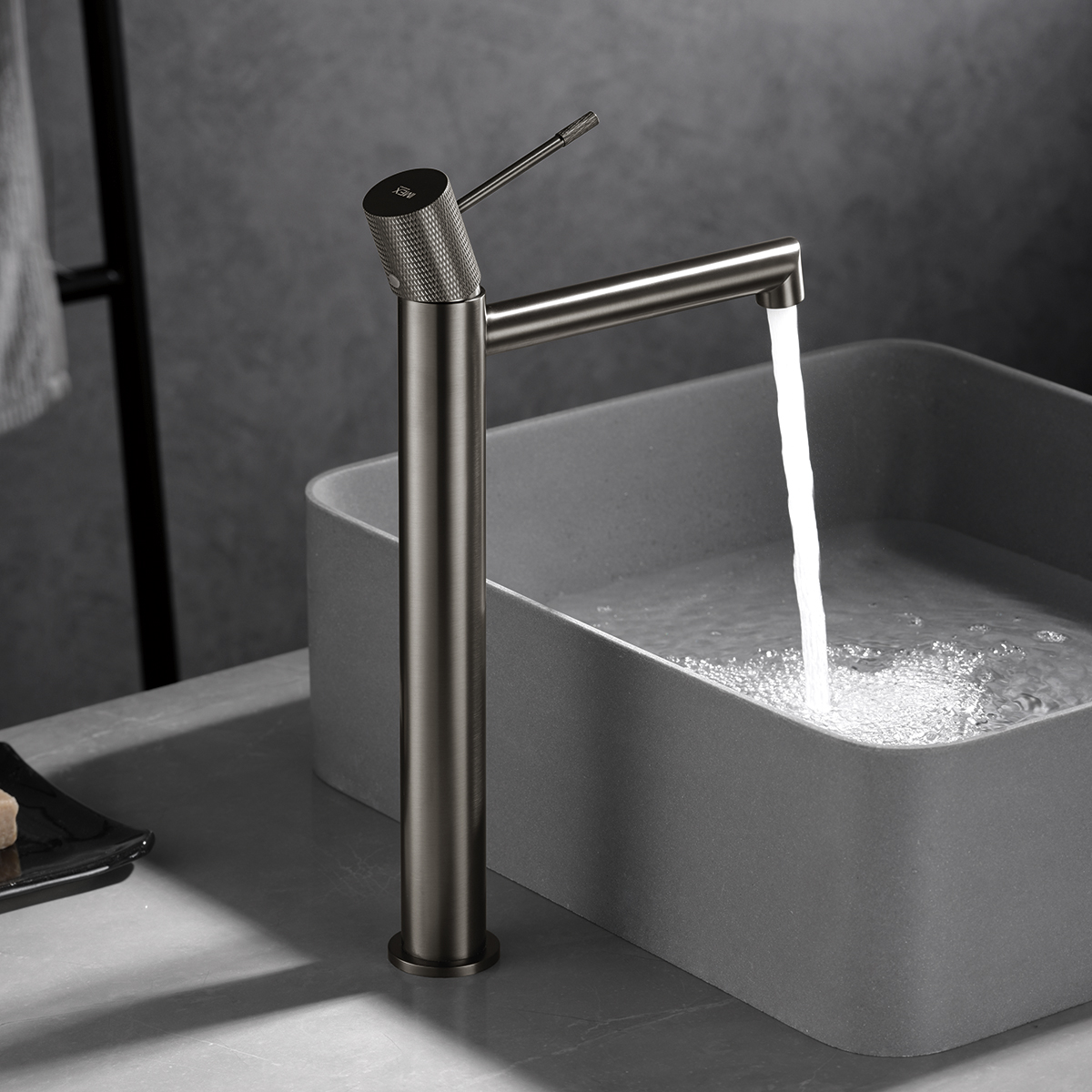 MITIGEUR MONOCOMMANDE BEC HAUT NICKEL BROSSE BDD038-3NQ