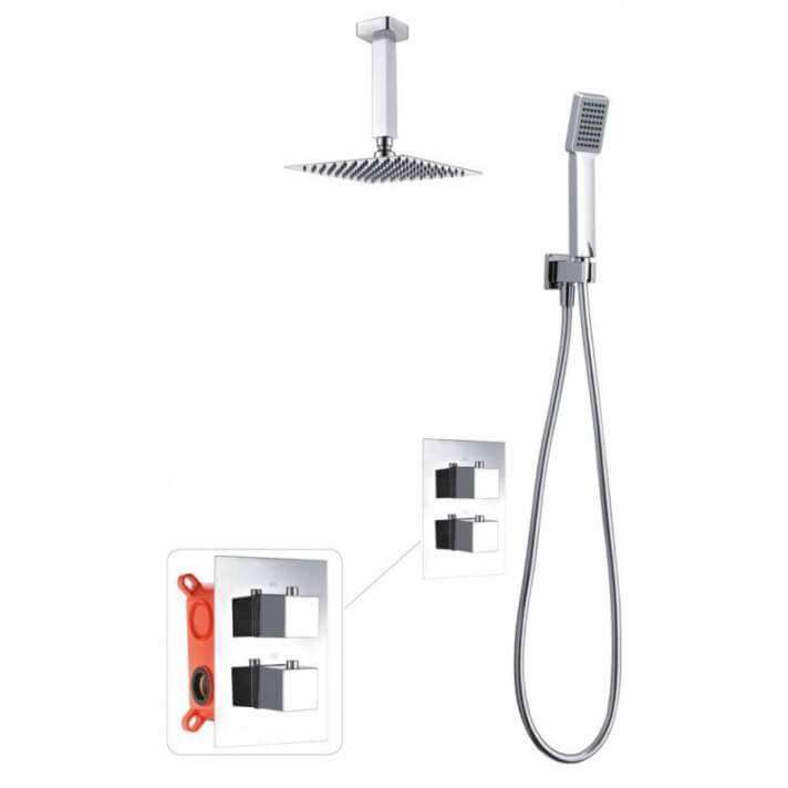 ENSEMBLE DE DOUCHE ENCASTRE CHROME GPC010