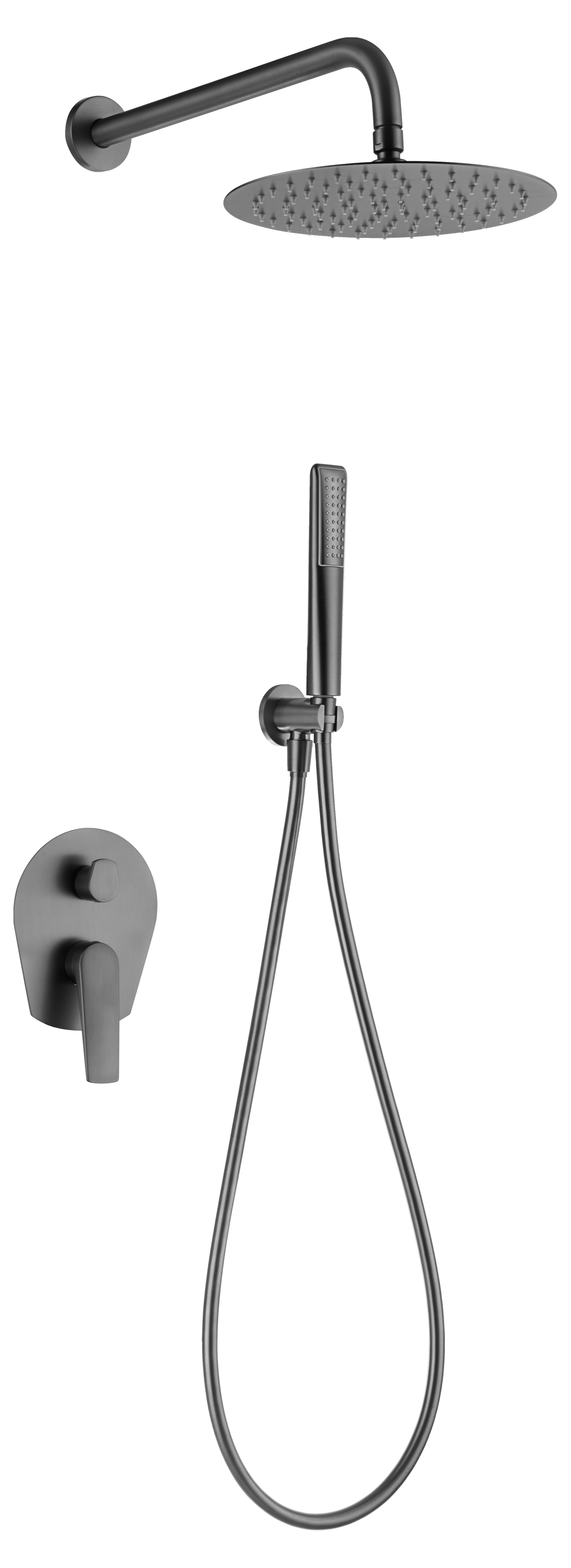 ENSEMBLE DE DOUCHE ENCASTRE BLACK GUN METAL GPD055/BGM