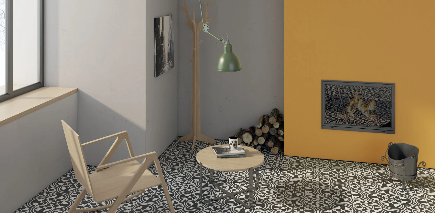 DECOR CLASSIC D NOIR 20X20