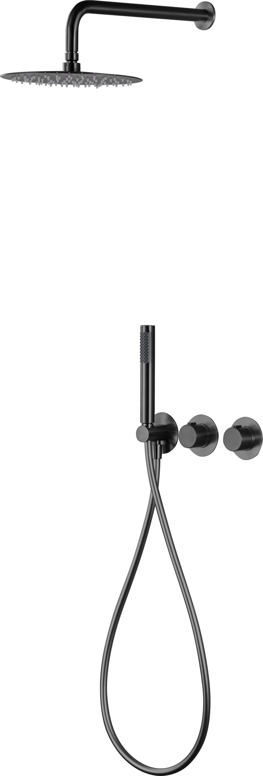 ENSEMBLE DE DOUCHE ENCASTRE BLACK GUN METAL GTA052/BGM