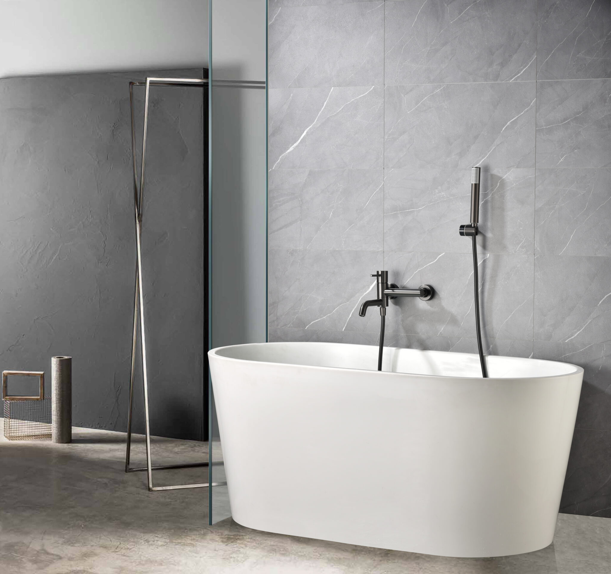 MITIGEUR DE BAIN/DOUCHE MONOCOMMANDE BLACK GUN METAL BDM039-4BGM